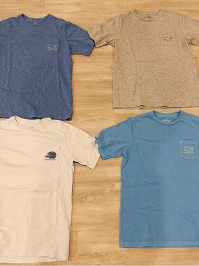 4 Boys Vineyard Vines T-shirts size M (12-14)
